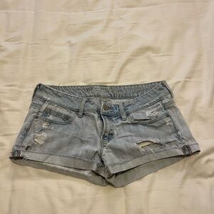 American Eagle Light Blue Jean Shorts